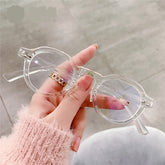 Merlin Vintage Small Round Glasses Frame Round Frames Southood clear clear